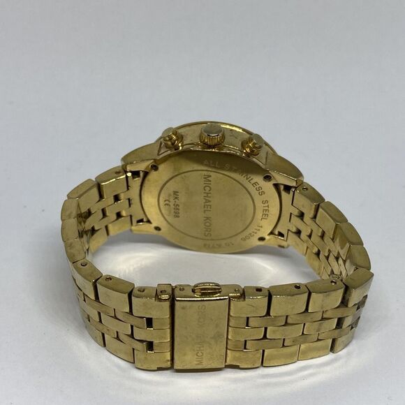 Michael Kors MK5698 Women's Gold Stainless Steel Analog Dial Quartz Watch MP117 - Picture 10 of 12